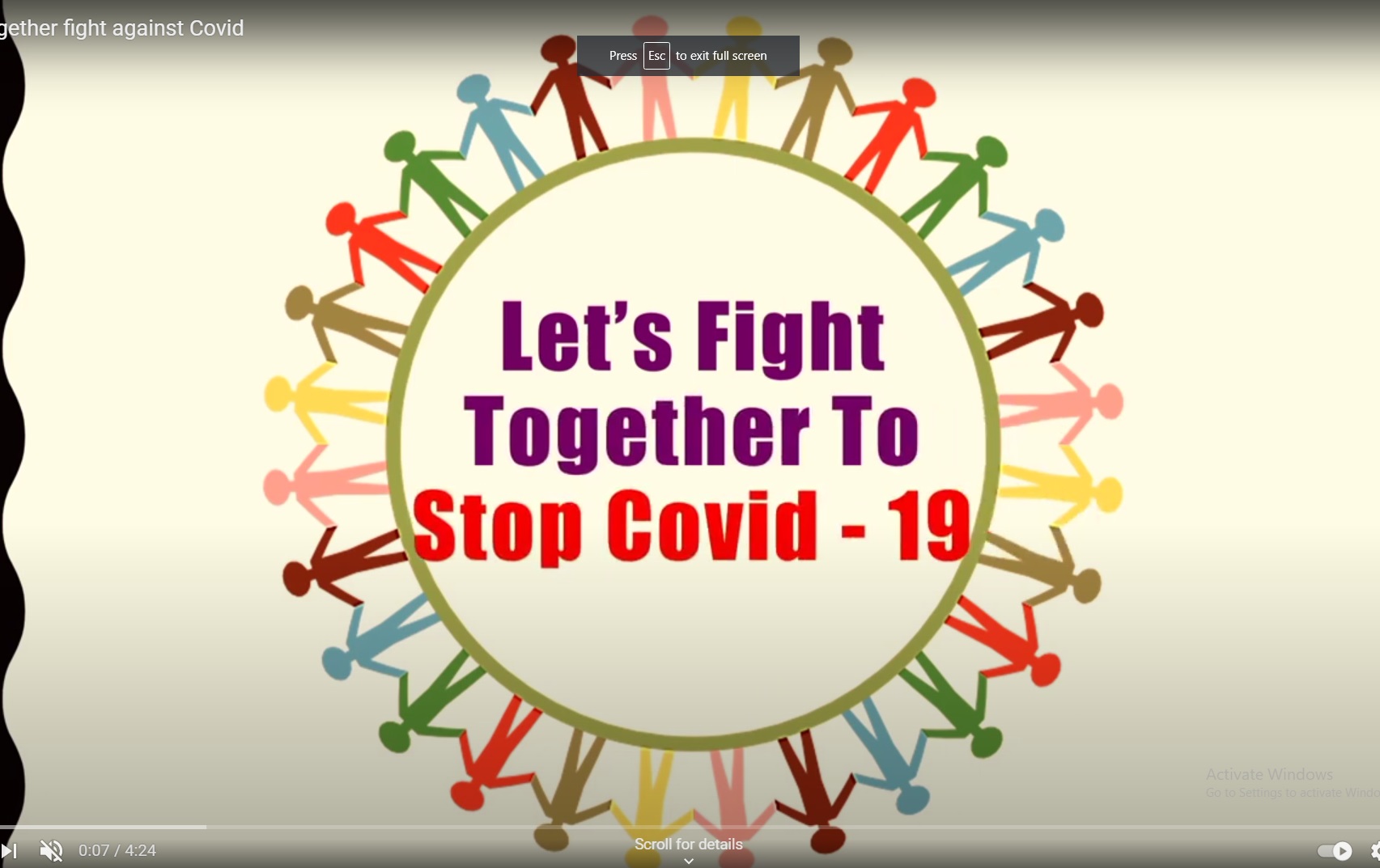 Read more about the article Let’s together fight against Covid